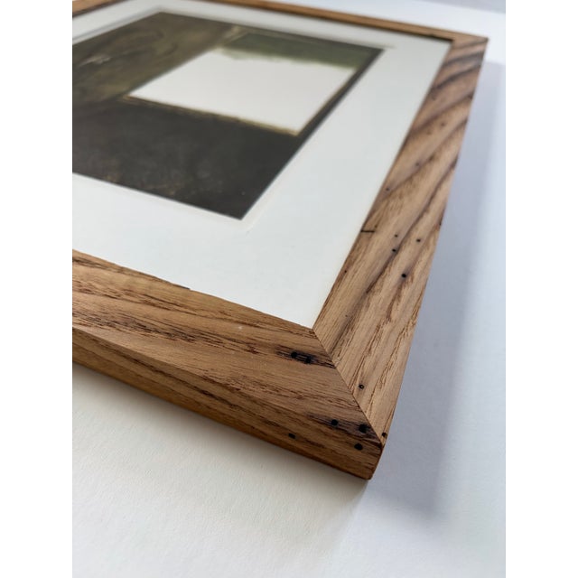 Andrew Wyeth’s “Burning Off” Framed in American Chestnut For Sale - Image 6 of 11