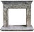 Baroque Italian Travertine Marble Fireplace, 20th Century For Sale - Image 3 of 7
