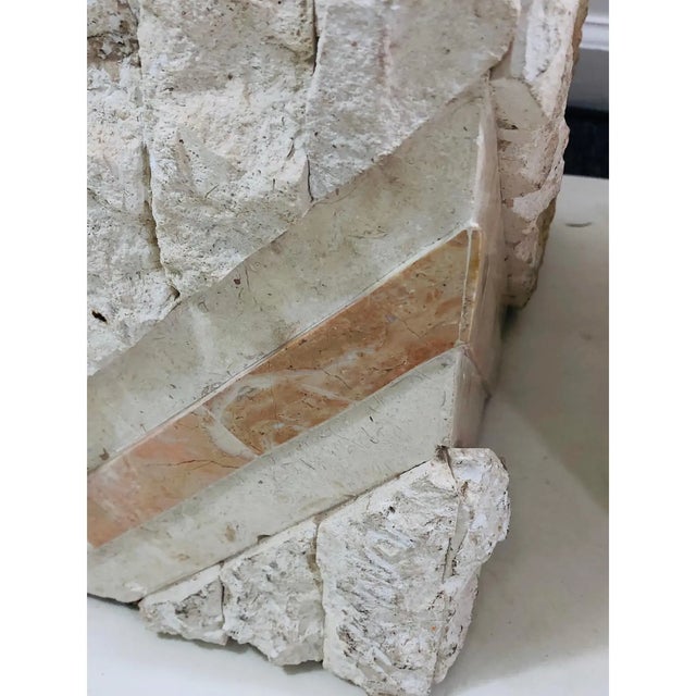 Modern Maitland Smith Tessellated Mixed Stone Cube Tables . For Sale In Philadelphia - Image 6 of 12