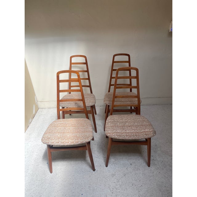 Mid-Century Modern 1960s Set of 4 Teak Armless Dining Chairs, Attributed to Art Furn Denmark For Sale - Image 3 of 8