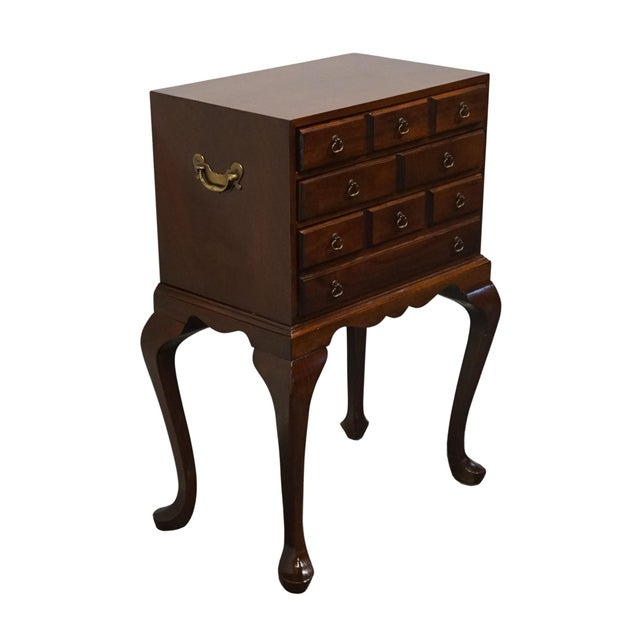 Hickory Chair Furniture Company Hickory Chair Co. Solid Mahogany Traditional Style 26" Silver Chest For Sale - Image 4 of 11