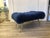 1950s Mid-Century Italian Blue Velvet Brass Legs Footstools, 1950s For Sale - Image 5 of 18