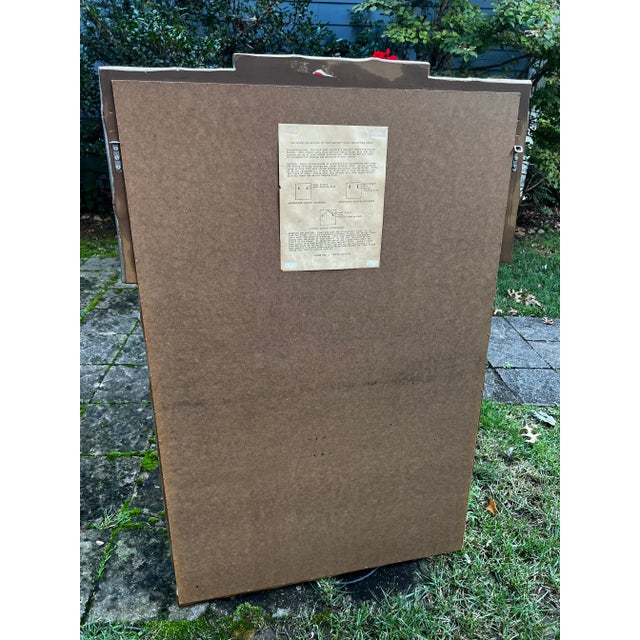 Mid 20th Century Mid-Century Chinoiserie Giltwood Faux Bamboo Large Mirror For Sale - Image 5 of 8