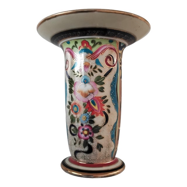 Porcelain Trumpet Shaped Vase from Noritake, 1920s For Sale