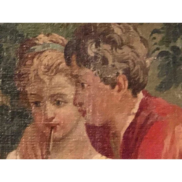 Monumental French Oil on Canvas 19th- 20th Century Lovers in the Field For Sale In New York - Image 6 of 13