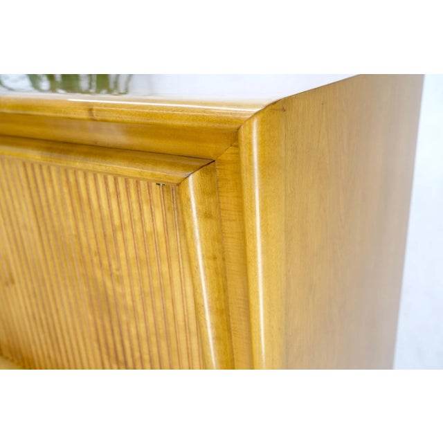 Alabaster Honey Amber Tone Finish Edmond Spence High Chest Gentlemen's Dresser Double Door For Sale - Image 8 of 13