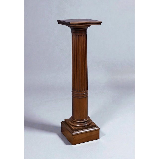 Antique Louis XVI Style Walnut Column, 1800s For Sale - Image 9 of 16