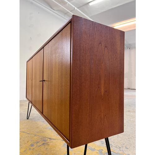 Teak Sideboard on Hairpin Legs from RT ​​möbel For Sale - Image 10 of 11