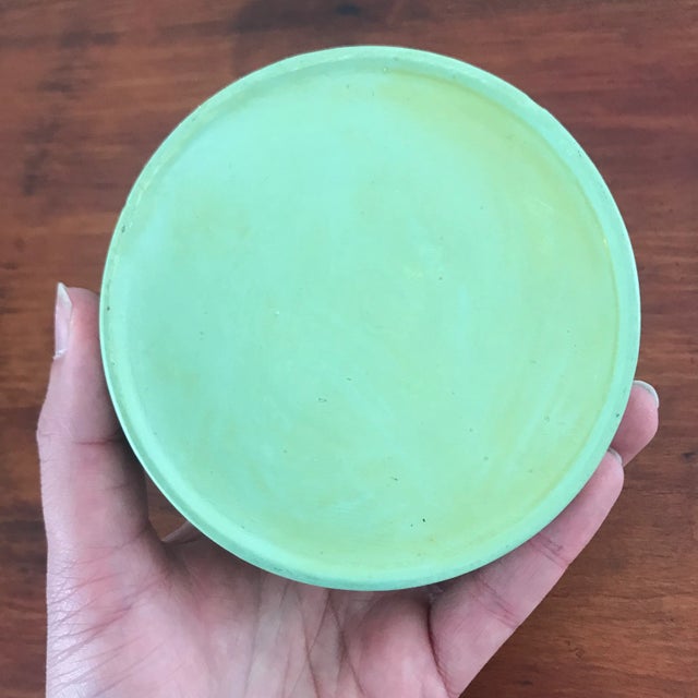 Ceramic Vintage Marbled Green Ceramic Box For Sale - Image 7 of 8