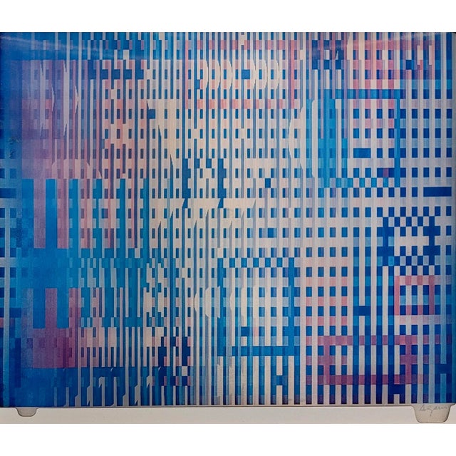Yaacov Agam - Abstract Untitled -Original Vintage Agamograph in Colors For Sale - Image 4 of 9
