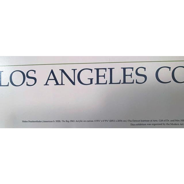 1990 Los Angeles County Museum of Art Helen Frankenthaler Exhibition Poster For Sale - Image 4 of 4