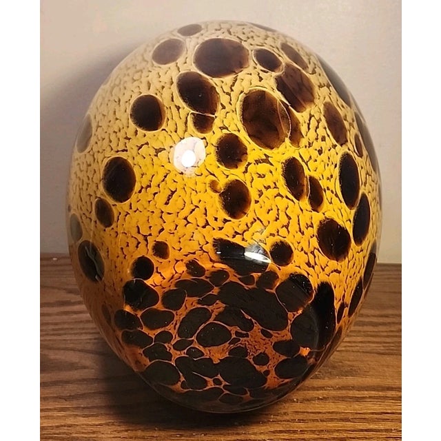 Glass Vintage MCM Murano Style Vetri Artistic Blown Glass Vase For Sale - Image 7 of 7