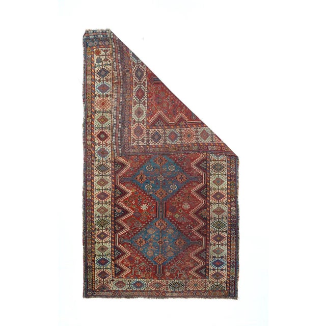 1900 - 1909 Antique Qashqai Rug 4'5'' x 7'7'' For Sale - Image 5 of 12
