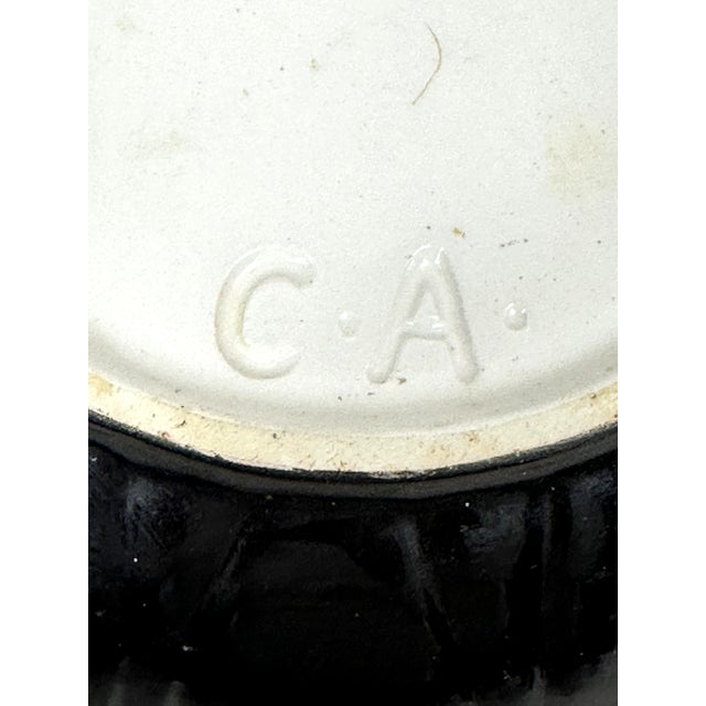 Brown Vintage Sunflower Bowl For Sale - Image 8 of 9