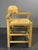 Postmodern Brutalist Dutch Oak Corner Chair with Rush Seat, 1970s For Sale - Image 9 of 18