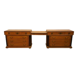 Bethlehem Furniture of Allentown, Pa Italian Neoclassical Tuscan Style 127" Vanity Dresser