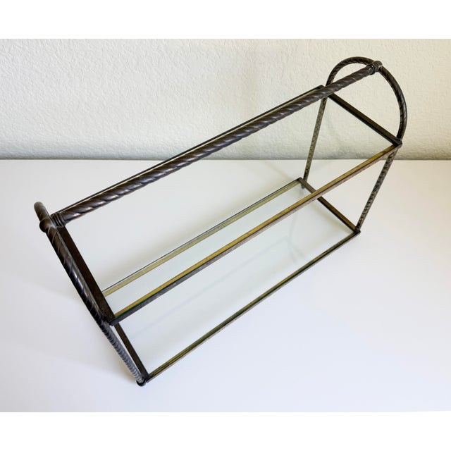 Vintage Brass Tabletop Etagere, 1960s For Sale In Sacramento - Image 6 of 13