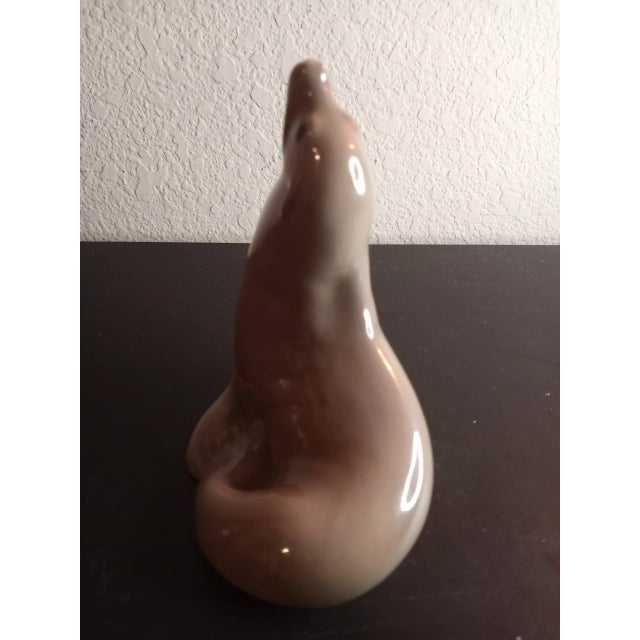 1970s Rare Vintage Royal Copenhagen Denmark Seal Figurine For Sale - Image 5 of 9
