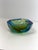 Octagonal Chartreuse Sommerso Murano Glass Bowl, 1960s For Sale - Image 6 of 11