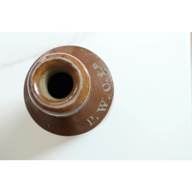 1880's Stoneware Water Bottle Advertisement For Sale - Image 4 of 5