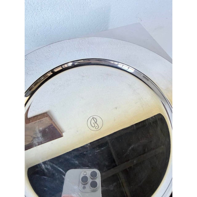 Metal Plates and Saucers in Silver-Plated Metal from Emile Puiforcat, 1960s, Set of 12 For Sale - Image 7 of 18