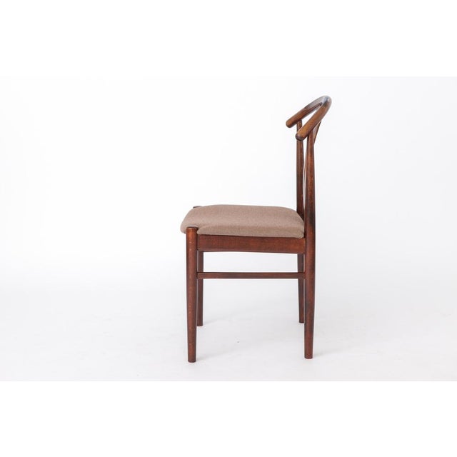 Vintage Swedish Dining Chairs in Beech Wood by Carl-Ewert Ekström, 1960s, Set of 2 For Sale - Image 3 of 11