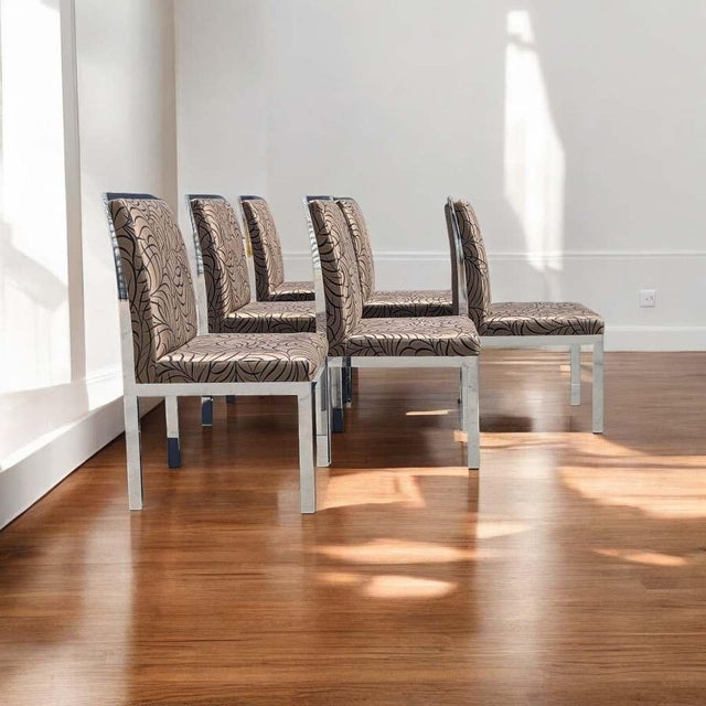 Vintage Dia Chrome Dining Chairs, Set of Six, Mid-Century For Sale - Image 9 of 18