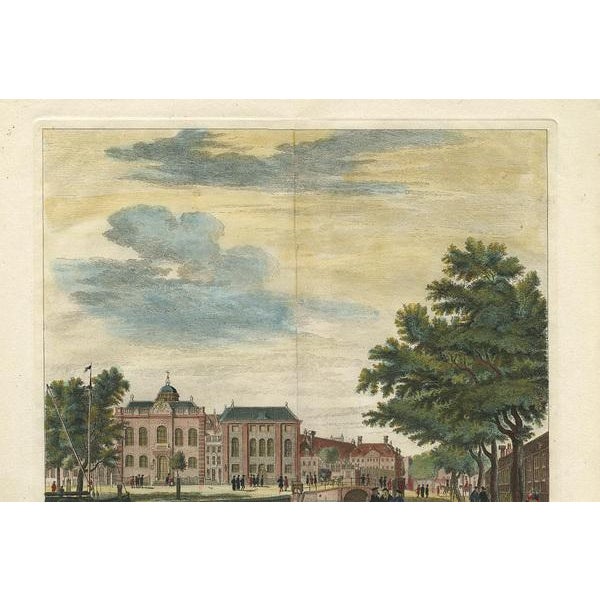 Paper J. De Beyer, Illustration of the Jewish Synagogue in Amsterdam, 1765, Print For Sale - Image 7 of 8