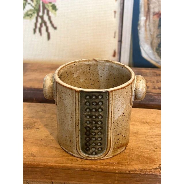 1970s 1970s Gray Pottery Planter For Sale - Image 5 of 7