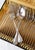 Silver French Cutlery Set in Silver Plated Metal, 1940s, Set of 24 For Sale - Image 8 of 9