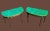 Contemporary Pair of Faux Malachite Demi-Lune Tables, by Stickley Furniture. For Sale - Image 3 of 9