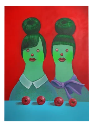 Natasha Lelenco, The Two Ones, 2024, Acrylic on Canvas