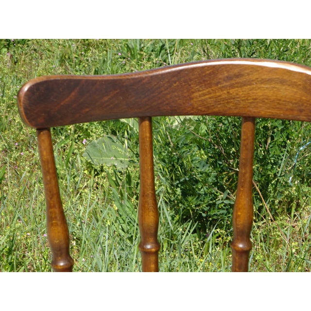 1950s Wood and Fabric Chairs, Set of 2 For Sale - Image 5 of 18