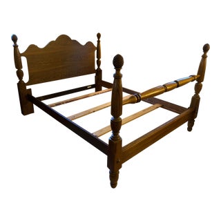 Thomasville American Oak Full Size Bed Frame For Sale