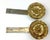 Traditional Vintage Pair Brass Medallion Curtain Tie Backs For Sale - Image 3 of 4