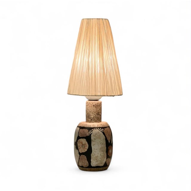 Fossil Stone Lamp by Egon Jakobson, 1970s For Sale - Image 9 of 9