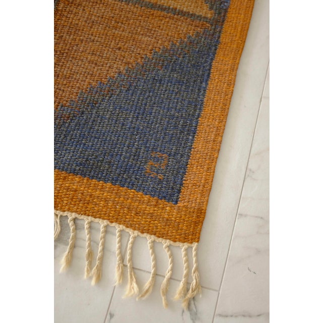 Mid-Century Modern Vintage Swedish Rug by Brita Swefors, Sweden For Sale - Image 3 of 8