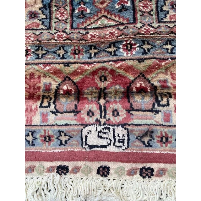 Vintage Silk and Wool Pakistani Rug For Sale - Image 13 of 18