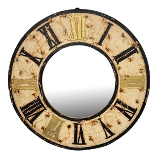 Dovetail Furniture Clock Mirror For Sale