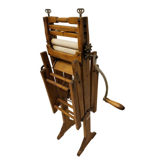 Antique Amish Hand Made Hardwood Clothes Wringer Chairish