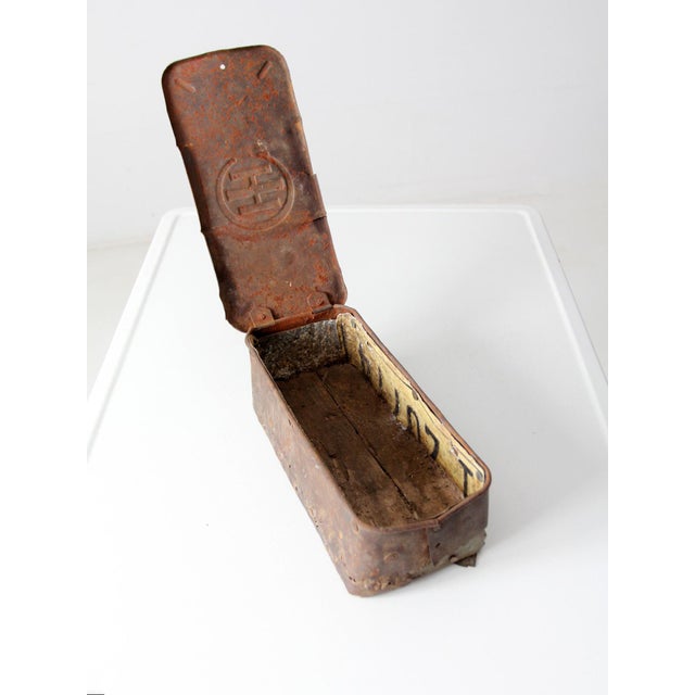 Rustic Handmade Vintage Toolbox For Sale - Image 11 of 12