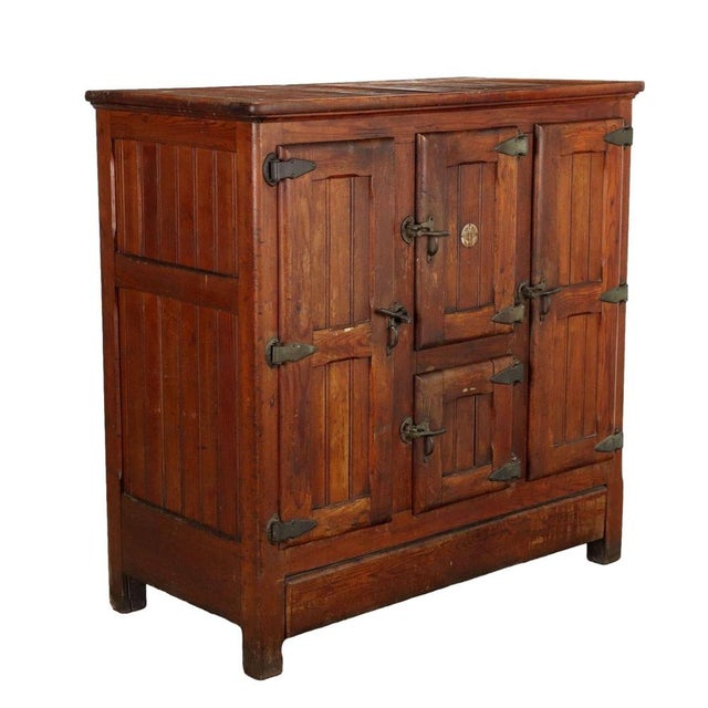 Antique Ice Cabinet Larch Italy Xx Century For Sale - Image 10 of 10