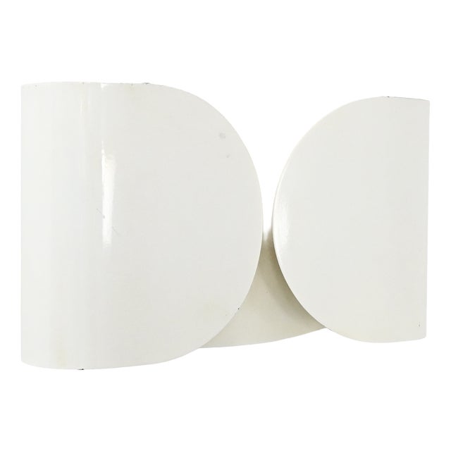 White Foglio Wall Lamp by Tobia & Afra Scarpa for Flos, 1960s For Sale