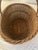 French Vintage Large French Handled Wicker Basket For Sale - Image 3 of 7