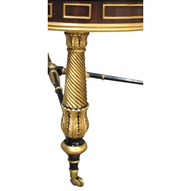 1950s Ej Victor Ebony and Dark Walnut Glass Top Cocktail Table Item # 9203-40g For Sale - Image 9 of 12