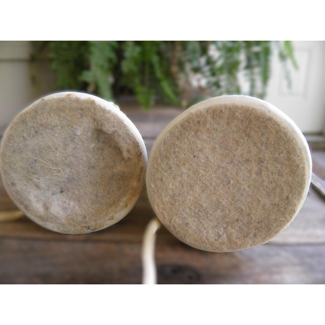 Ceramic Vintage Shawnee Asian Figural Side Table Boudoir Lamps Ceramic Work - Set of 2 For Sale - Image 7 of 10