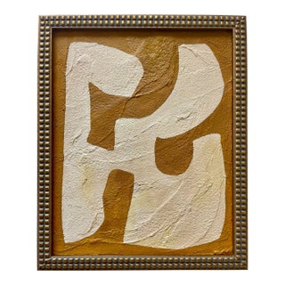 2025 "La Chela" Contemporary Minimalist Painting on Canvas by Artist r.k. Red For Sale