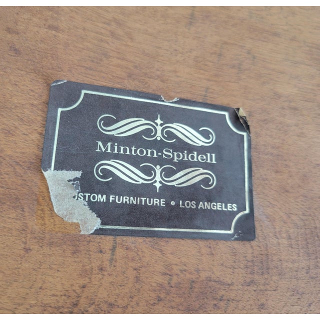 Vintage Minton Spidell Newly Hand-Painted Faux Tortoiseshell Scalloped Game Table For Sale - Image 14 of 14