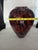 1970s Watra Art Glass Vase Ruby Red & Black Speckled Mottled Bulb Shape Label For Sale - Image 5 of 8