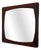 Vintage Teak Wall Mirror, Denmark, 1960s For Sale